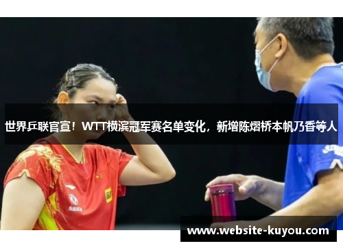 世界乒联官宣!WTT横滨冠军赛名单变化,新增陈熠桥本帆乃香等人 世界乒联官宣!WTT横滨冠军赛名单变化,新增陈熠桥本帆乃香等人